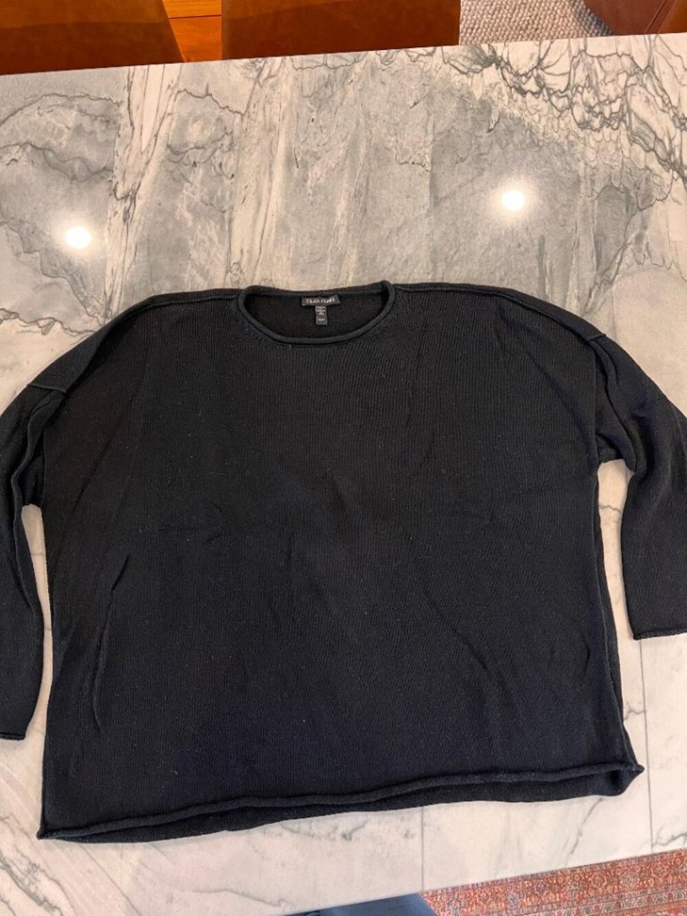 Eileen Fisher Peruvian Cotton Sweater- XL